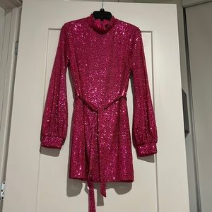 Pink Sequin Dress